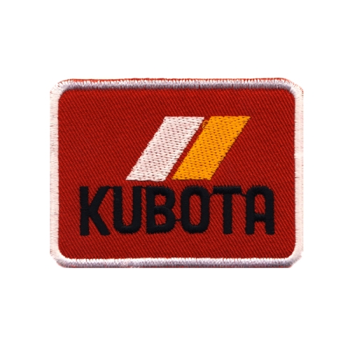Triigitav aplikatsioon, "Kubota" logo 7 x 5,5 cm