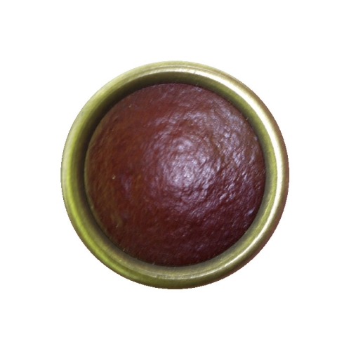 Keskelt tumepunane, ümar metallist äärtega, kannaga nööp 23mm, 36L