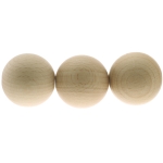 Hele naturaalne puidutooni ümar, lakkimata puithelmes, 35mm