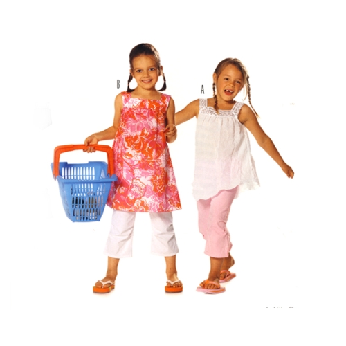 Pluus &amp; kleidike 86 - 122 cm, Top &amp; dress, Burda 9580