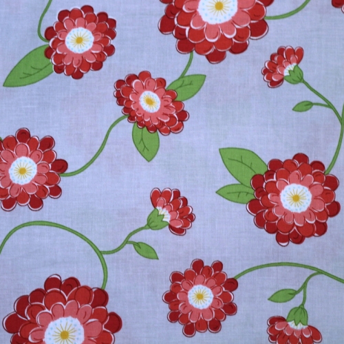 Suurte lilledega (Wallflowers), puuvillane kangas, 110cm, 37100, Soodushind!
