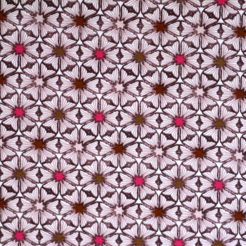 Lilleornamendiga, puuvilane trikookangas, 150cm, K10184, Soodushind!