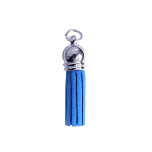 Kunstnahast narmastega, metallotsikuga riputis, 40 x 10mm