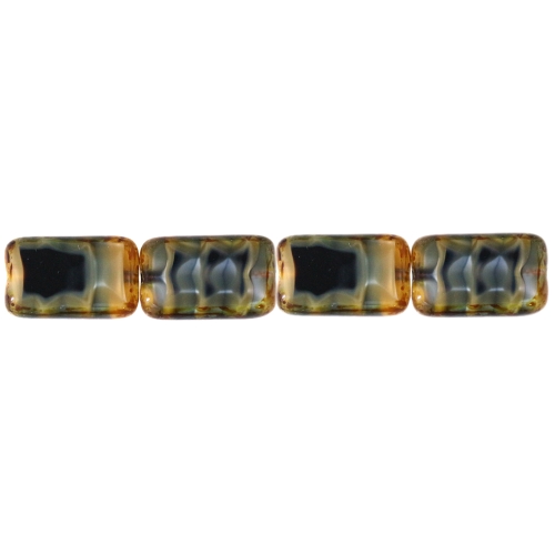 Ristkülikukujuline, kirju, pärlmutter 16x10x5mm klaashelmes