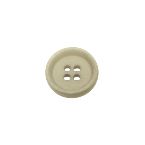 Ühevärviline, kõrge äärega, nelja auguga plastiknööp, 15mm, 24L