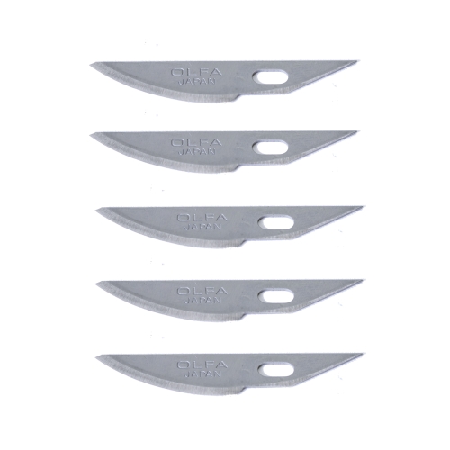 Kunstnikunoa 5 tagavaratera, 5 Spare Curved Saw Blades for Professional Art Knife AK-4, OLFA (Jaapan), KB4-R