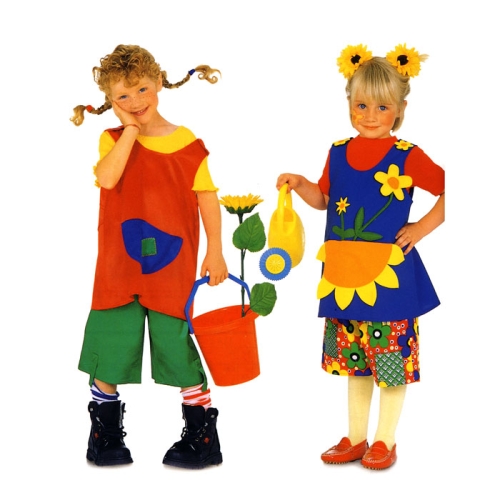 Pipi ja Lilletüdruk, Kasv 86-116 cm / Pippi &amp; Flowergirl / Burda 3050