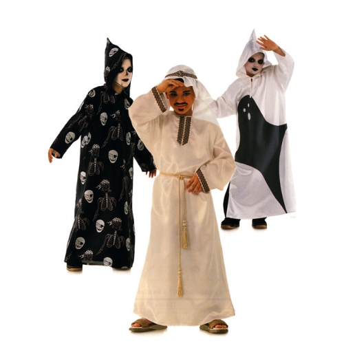 Luukere, Koll ja Šeik, Kasv 116-146 cm / Skeleton &amp; Ghost &amp; Sheikh / Burda 2496