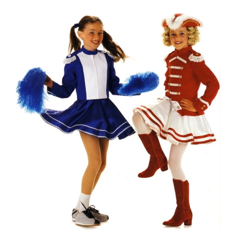 Trummitüdruk, Kasv 122-152 cm / Majorette / Burda 2472