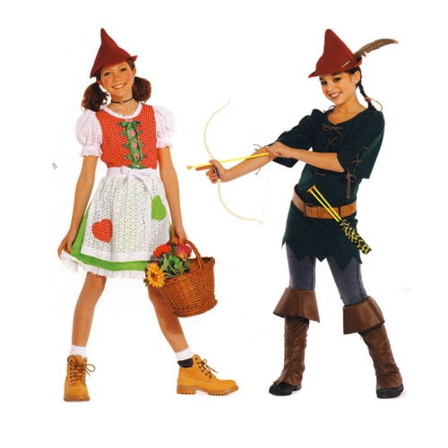 Punamütsike ja Robin Hooditar, Kasv 128-158 cm / Mis Robin Hood &amp; Resi / Burda 2392