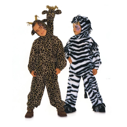 Kaelkirjak ja Sebra, Kasv 104-134 cm / Giraffe &amp; Zebra / Burda 2790