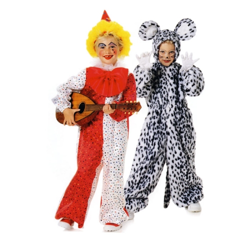 Arlekiin ja Kass, Kasv 104-170 cm / Harlekin &amp; Cat / Burda 2524