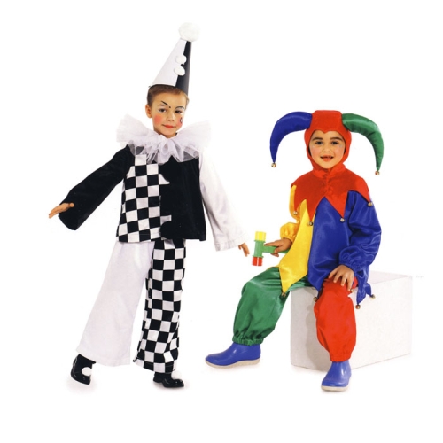 Arlekiin ja Narr, Kasv 98-128 cm / Jester &amp; Buffoon / Burda 2406