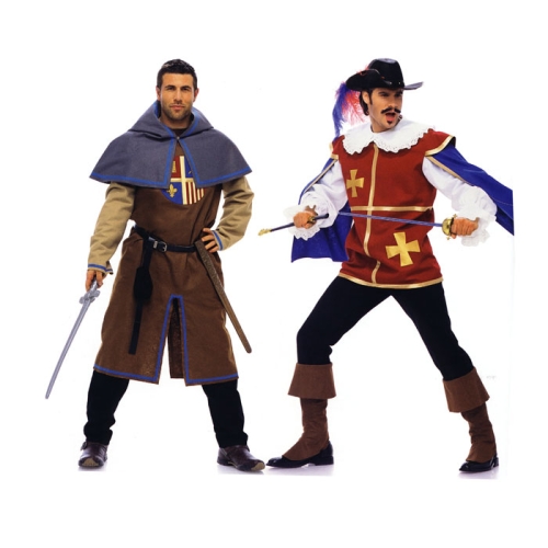 Musketär, Suurustele (Eur Sizes) 48-60 / Musketeer &amp; Page / Burda 7976