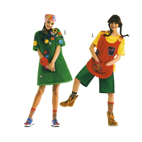 Särk, Põll ja Hõlst, Suurustele (Eur Sizes) 38-50 / Shirt &amp; Pants &amp; Apron / Burda 2487