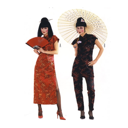 Hiina tibi, Lõiked suurustele (Eur Sizes) 34-42 / Suzi Wong / Burda 2773