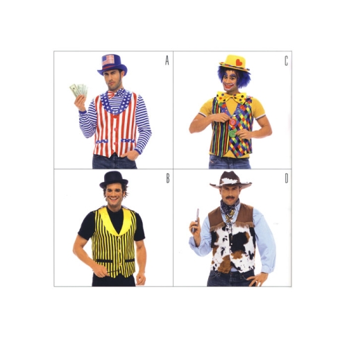 Vest, Lõiked suurustele (Eur Sizes) 44-60 / Burda 2434