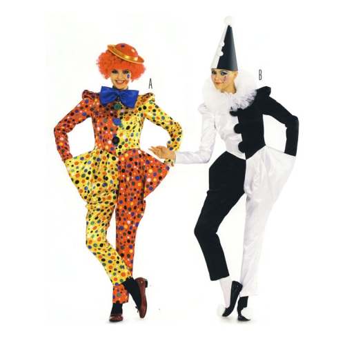 Arlekiin ja Kloun, Lõiked suurustele (Eur Sizes) Naised: 34-46 / Harlequin &amp; Clown / Burda 2402