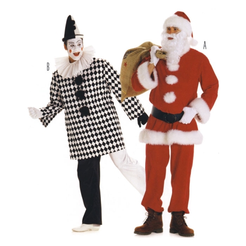 Arlekiin ja Jõuluvana, Lõiked suurustele (Eur Sizes) Nr. 46-60  / Santa Claus &amp; Buffoon / Burda 2466