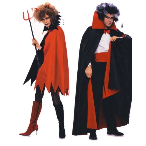 Kuraditšikk, Suurustele (Eur Sizes) 36-54 (M-XL) ja Draakula suurustele 44-60 (S-XXL) / Devil Lady &amp; Dracula / Burda 2435