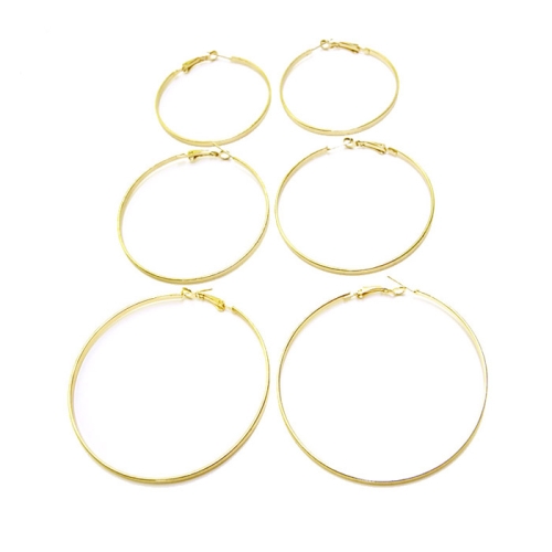 Round Loop Earring Ear Wire Pairs and Sets, 50, 60, 70mm
