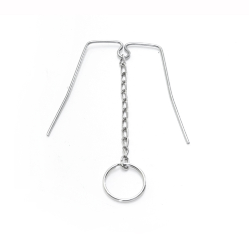 Metallist võtmehoidja raam keti ja võtmerõngaga 9 cm x 5 cm