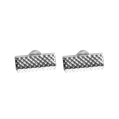 Otsakinnis, paelaotsik (nahkpaela kinnitused); 2tk, 17 x 7mm