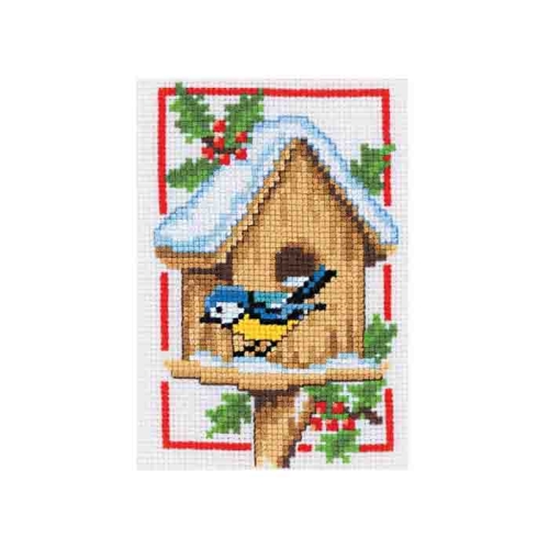 Tikkimiskomplekt PN-0011624 sinitihane pesakastiga, Vervaco 