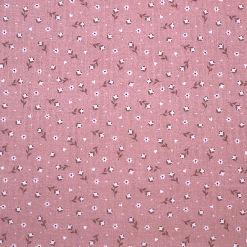 Lillemustriga, puuvillane popliinkangas (Poplin Honey), 150cm, 271578