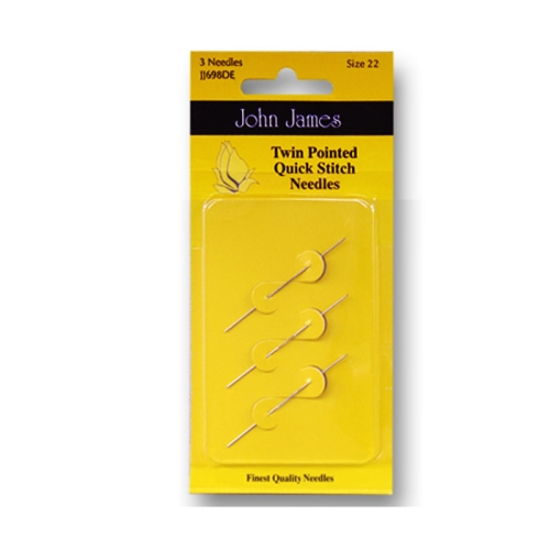Kiir-Tikkimisnõel, Twin Pointed Quick Stitch Needles, Entaco (England) JohnJames