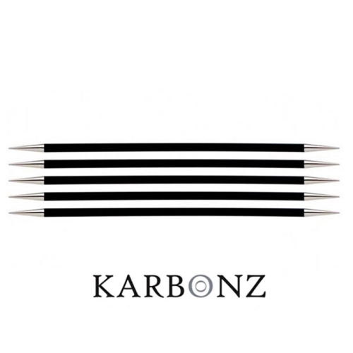 Süsinikkiust normaalpikkuses sukavardad KnitPro Karbonz 20cm