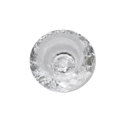 Ümar kristallilaadne akrüülnööp 23mm, 36L
