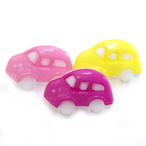 Värviline plastikust autonööp 18x11mm