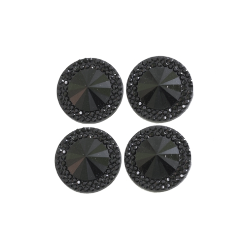 Mummulised, krobelise pinnaga tahulised dekoratiivkivid, Ø 18 mm, 4 tk pakis