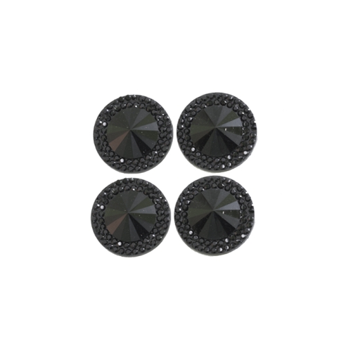 Mummulised, krobelise pinnaga tahulised dekoratiivkivid, Ø 16 mm, 4 tk pakis