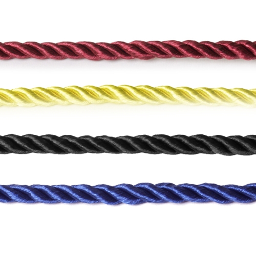 Läikiva pinnaga dekoratiivnöör ø 5,0 mm – 6 mm, Art.845214440 