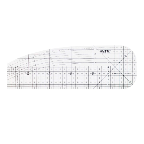 Läbikumav triikimisjoonlaud, taskujoonlaud, 30 cm × 10 cm, YFC YN-1030