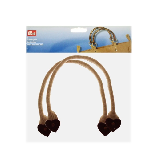 Bag Handle, textile &amp; leather details, 45 cm, Prym 615 175