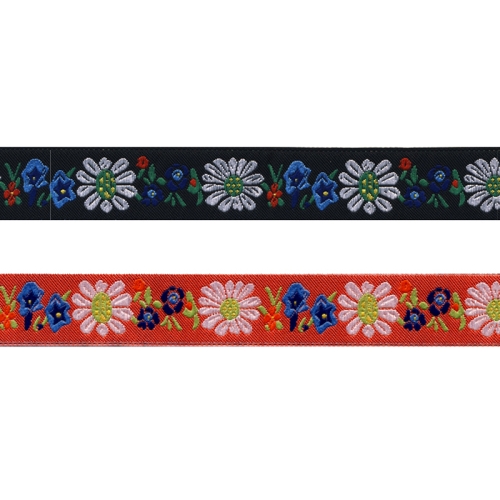Romantiliste lilleõitega dekoratiivpael Edelweiss Art.9450490/EM, laiusega 18 mm