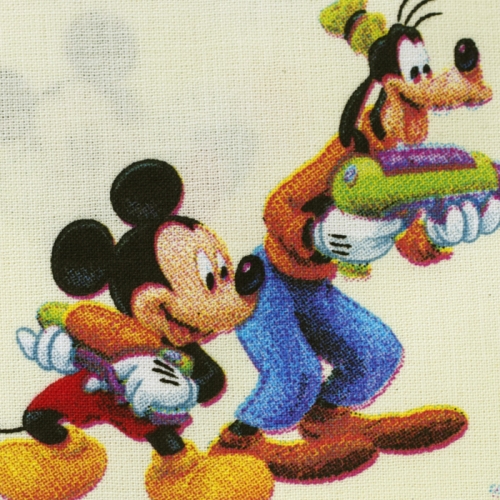Tugev puuvillane kangas, Disney kangelastega 125.979