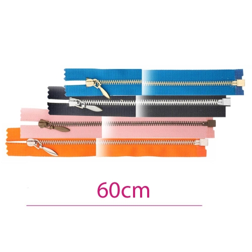 Alt avatavad 4 mm hammastikuga metall-tõmblukud pikkusega 60 cm