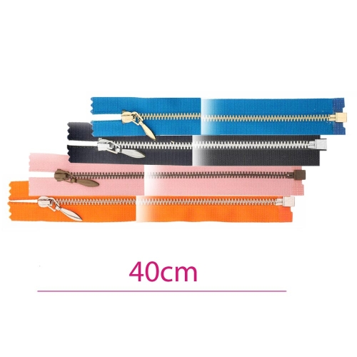 Alt avatavad 4 mm hammastikuga metall-tõmblukud pikkusega 40 cm