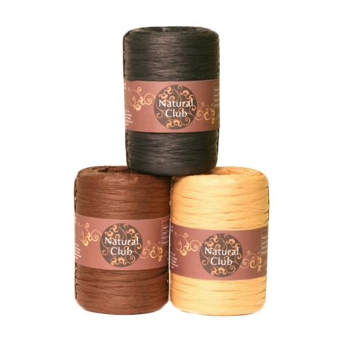 Paelalaadne paberlõng (Raffia) Natural Club 80g rull 