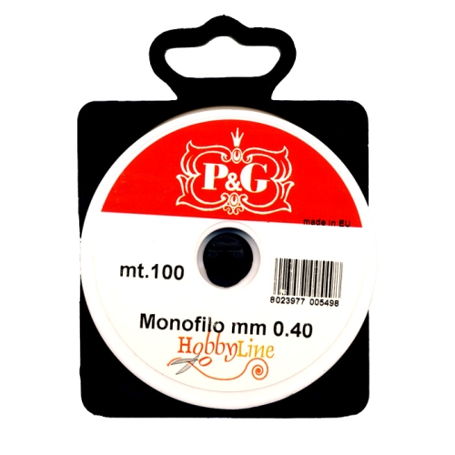 Tamiil ehete valmistamiseks, Monofilament Cord, 0.4 mm; 100m (P&amp;G, Hobbyline)