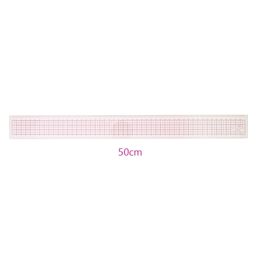 Läbipaistev õhem plastjoonlaud 5cm x 50cm, C-Thru M-111