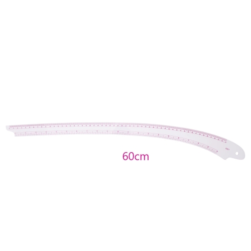 Läbipaistev painduv plastlekaal cm ja toll-skaalaga #6301