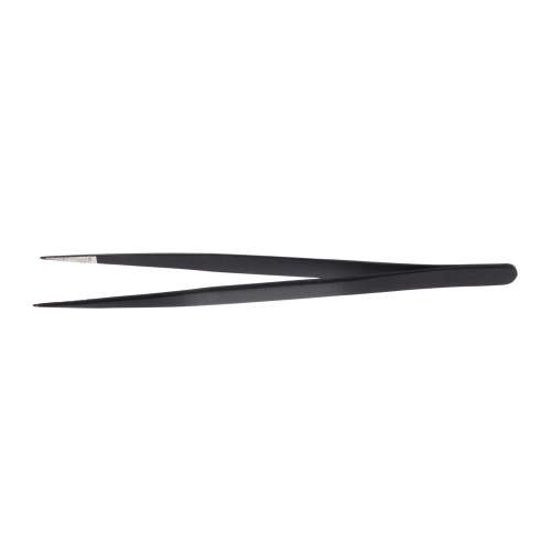 Kullassepapintsetid sirge rihveldatud otsaga, Economic Black Diamond Tweezers, 16cm PK5714