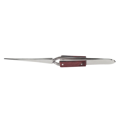 Sirged vedrupintsetid, rihveldatud ots, Self-locking Straight Tip Tweezer, 14,5cm, PK1820