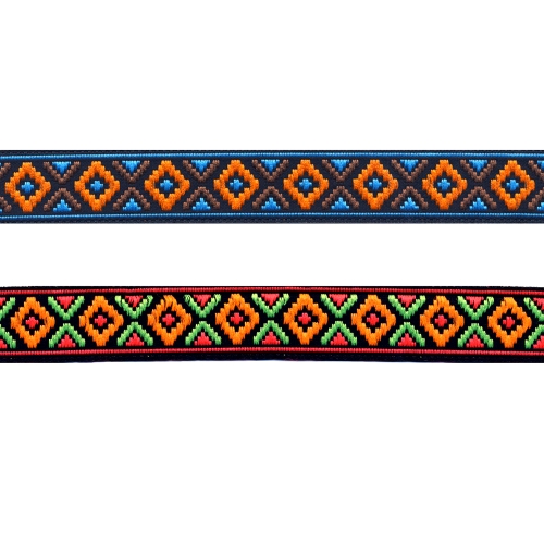 Geomeetrilise mustriga dekoratiivpael Art.9453829/EM/ Lace / laiusega 16mm