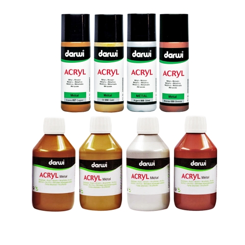Akrüülvärv, metallikefektiga, Darwi Acryl Metallic